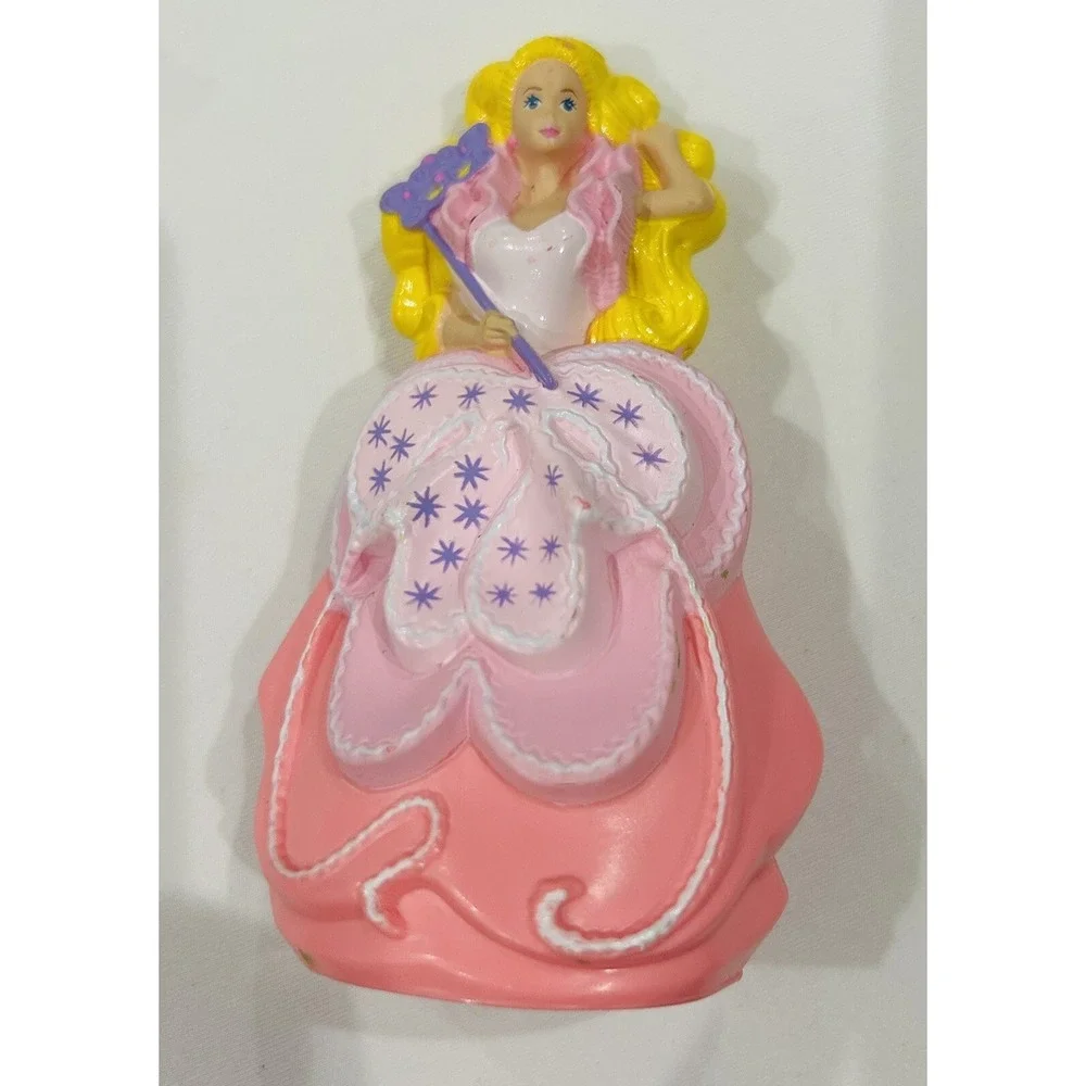 1991 McDonald's Happy Meal Toy Mattel Pink Princess Godmother Barbie Cake Topper